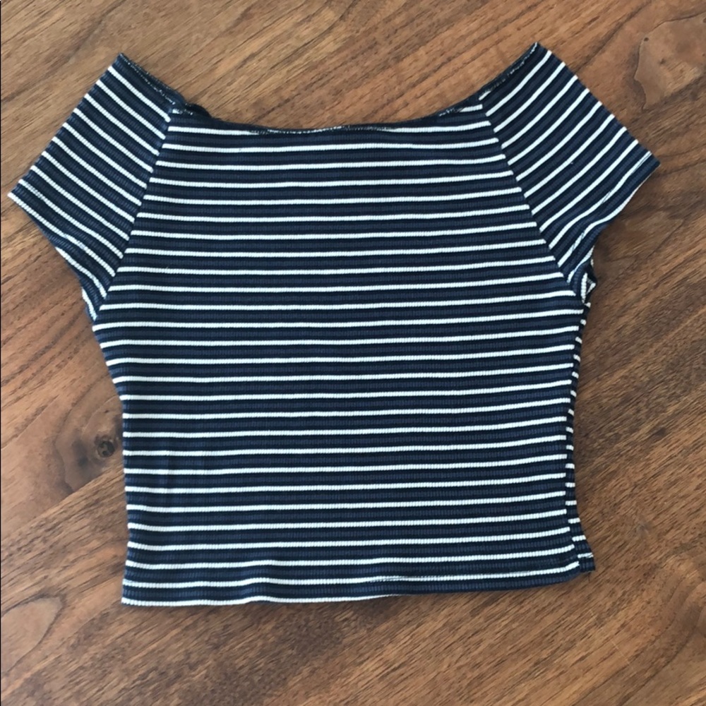 Brandy Melville striped crop top..